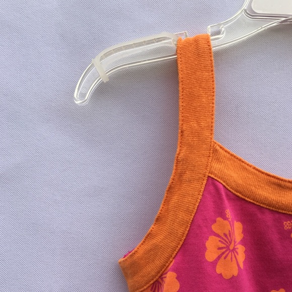 Childrens Place Girls Orange & Pink Casual Summer Sun Dress 4T - Picture 6 of 11